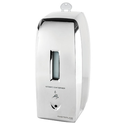 Automatyczny dozownik mydła w płynie i płynu do dezynfekcji Bisk MASTERLINE ak3 0.5 litra plastik srebrny połysk
