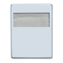 Pojemnik na nakładki sedesowe, białe tworzywo ABS