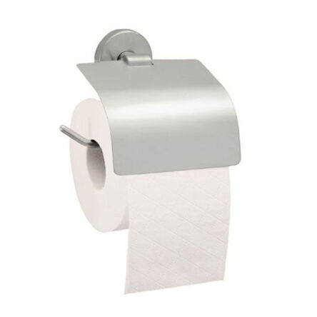 Uchwyt na papier toaletowy z klapką Merida chromowany matowy