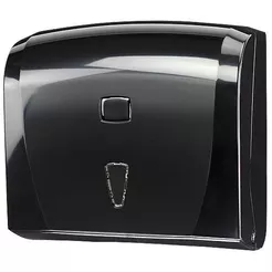 Zásobník na papírové ručníky ZZ MIDI Sanitario, černý ABS plast