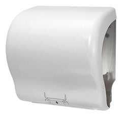 Contenedor mecánico para toallas de papel en rollo, plástico ABS blanco