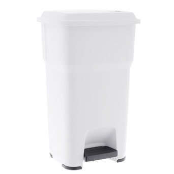 Cubo de basura de 60 litros Merida HERA de plástico blanco