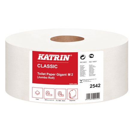 Papier toaletowy KATRIN CLASSIC Gigant M 2 biały
