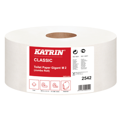 Papierové utierky Katrin Classic Gigant M 6 roliek 300 m 2 vrstvy biela celulóza-makulatúra