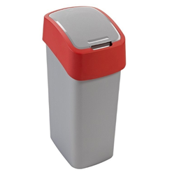 Mülltrennungskorb 25 Liter Curver FLIP BIN Kunststoff rot