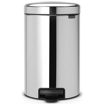 Waste bin 12 litres Merida NEWICON polished stainless steel
