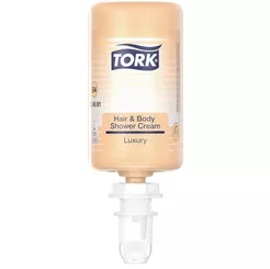 Gel de ducha para cabello y cuerpo Tork 1000 ml, perfumado ámbar