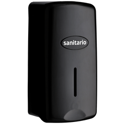 Dispensador de jabón líquido Sanitario Negro 1000 ml, plástico ABS negro