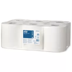 Papierhandtuchrolle mit zentraler Entnahme Tork Basic 6 Stück 2-lagig 148,5 m weiße Zellulose