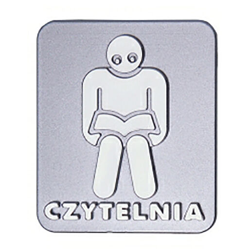 Oznaczenie drzwi – Czytelnia metalizowane