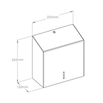 Pojemnik na ręczniki papierowe składane Merida STELLA White Line MAXI stal biała