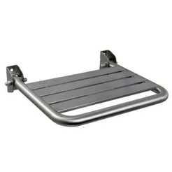 Faneco folding shower seat matte steel