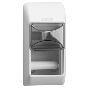 Katrin INCLUSIVE Mini plastic white toilet paper dispenser for 2 rolls
