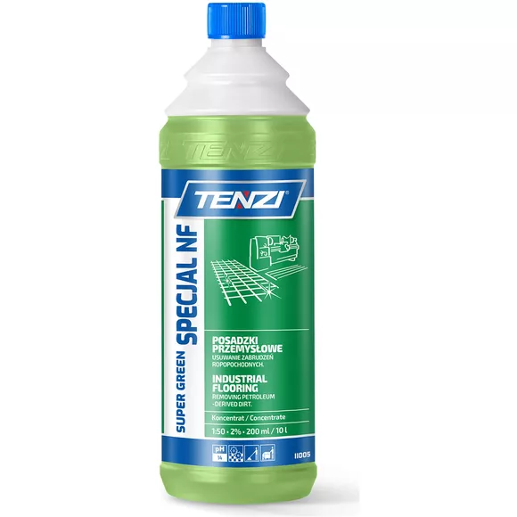 Płyn do mycia posadzek warsztatowych Tenzi Super Green Specjal NF 1 l koncentrat