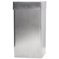 Kosz na śmieci 28 litrów Faneco LUNA, stal nierdzewna matowa