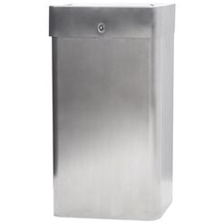 28-liter Faneco LUNA Trash Can, Matte Stainless Steel