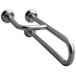 Waschbeckenhalter für Menschen mit Behinderungen 3-Punkt links Faneco ⌀ 25 mm, 60 cm, poliertes Edelstahl