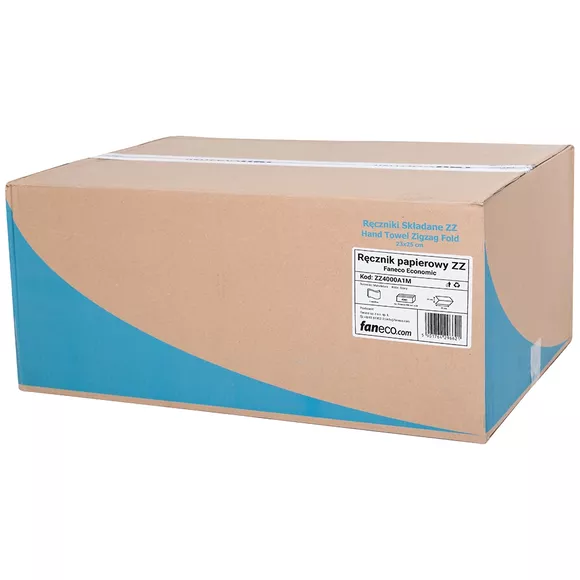 Ręcznik papierowy ZZ Faneco Economic 1 warstwa 3800 szt. zielone makulatura