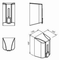 Faneco Dozownik mydła w płynie 1l ECO