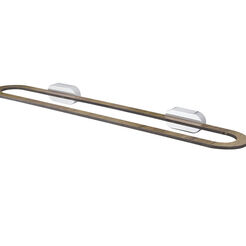 Vešiak na uteráky 60 cm Bisk BERGEN s kovovou + HPL hmotou