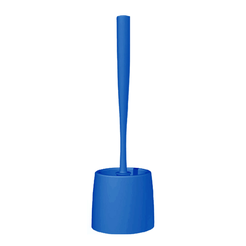 Bisk IDA standing toilet brush, blue plastic.