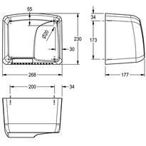Bezdotykowa suszarka do rąk Franke