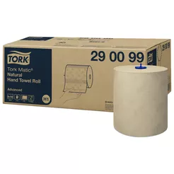 Tork Matic® hand towel roll 6 pcs 2-ply 150 m, brown recycled paper and cellulose