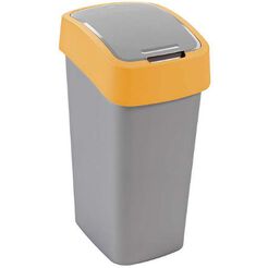 Cubo de reciclaje de 50 litros Curver FLIP BIN de plástico naranja