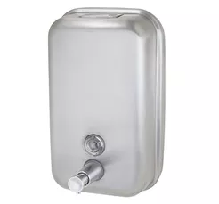 Dispensador de jabón líquido Sanitario ECONO 500 ml, acero inoxidable mate