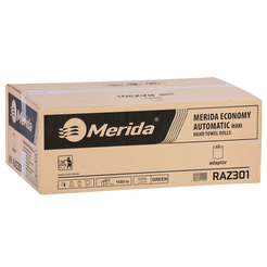 Papierová utierka na rolke s adaptérom Merida Optimum Automatic maxi 6 ks 250 m zelená makulatura