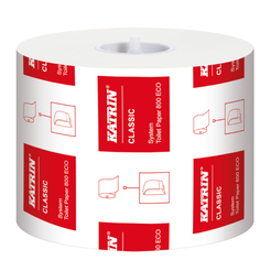 Toilettenpapier Katrin Classic System 800 Eco 36 Rollen 2-lagig 92 m weiß