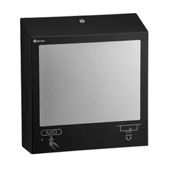 ZZ Towel Container with Touchless Soap Dispenser and Mirror Merida Stella Black Line