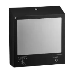 Kontajner na uteráky ZZ s bezdotykovým dávkovačom mydla a zrkadlom Merida Stella Black Line