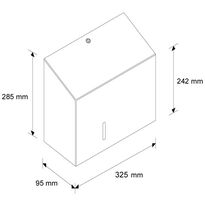 Pojemnik na papier toaletowy Merida Stella Duo z uchwytem na resztkę rolki wymiary