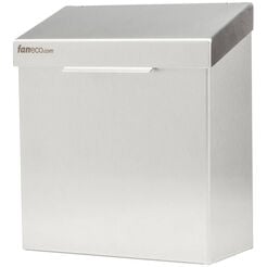 Wall-mounted waste bin for hygienic waste 4.2 liters Faneco LUNA, brushed stainless steel