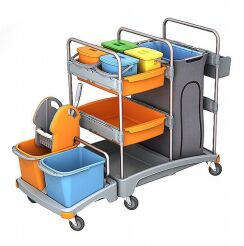 Hygienic cleaning trolley TSZ0005