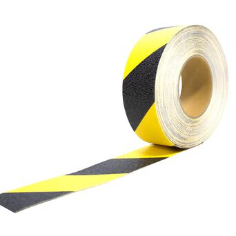 Non-slip tape black and yellow 18,3 m COBA europe
