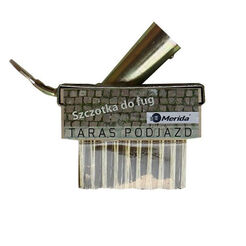 Kartáč na spáry na venkovní použití s kovovými štětinami Merida s držadlem na tyč
