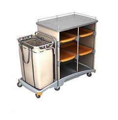 Carro de hotel con estantes y bolsa para ropa TSH-0002 Splast