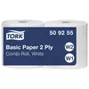 Czyściwo papierowe wielozadaniowe Tork 509255 Basic 184 m, 2 warstwy, biała celuloza