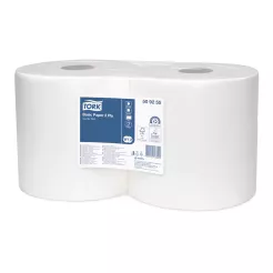 Papel de limpieza multiusos Tork Basic 2 uds. 184 m, 2 capas, celulosa blanca