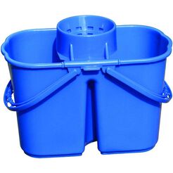Dvoukomorový modrý kbelík na mop