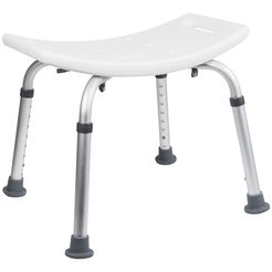 Shower stool Bisk PRO rectangle white