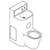 Zestaw sanitarny Franke umywalka + miska WC 