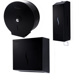 Sada: kontejner, podavač, dávkovač Faneco HIT Black ocel černá