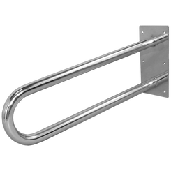 U-shaped grab bar for disabled ⌀ 32 50 cm polished steel