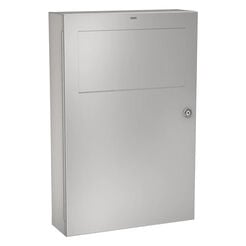 Cesto de basura de 13 litros KWC RODAN, acero inoxidable mate