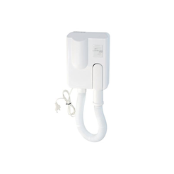 Haartrockner Sanitario 1000 W, weißes ABS-Kunststoff