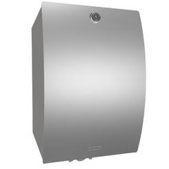 Dispensador de toallas de papel en rollo KWC STRATOS, acero inoxidable mate