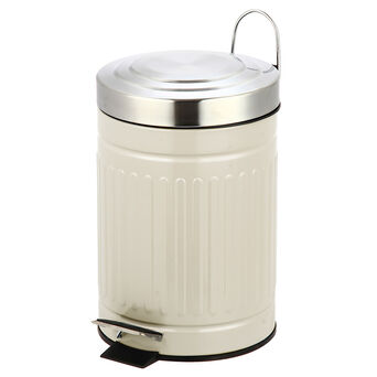 Cubo de basura de 3 litros Bisk Skandi acero beige